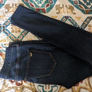 Hollister high rise dark blue jeans